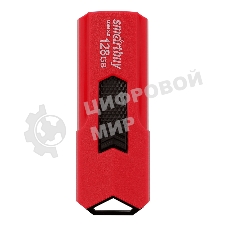 Флешка USB Smartbuy STREAM Red (SB128 GbST-R3), 128Gb, USB 3.0, R/W 75/30, красный/черный