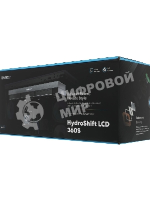 Система жидкостного охлаждения Lian-Li HydroShift LCD 360S Soc-AM5/AM4/1700 черный 4-pin 29.8dB Al+Cu LCD 330W Ret (G89.GHSLCD36SB.R0)