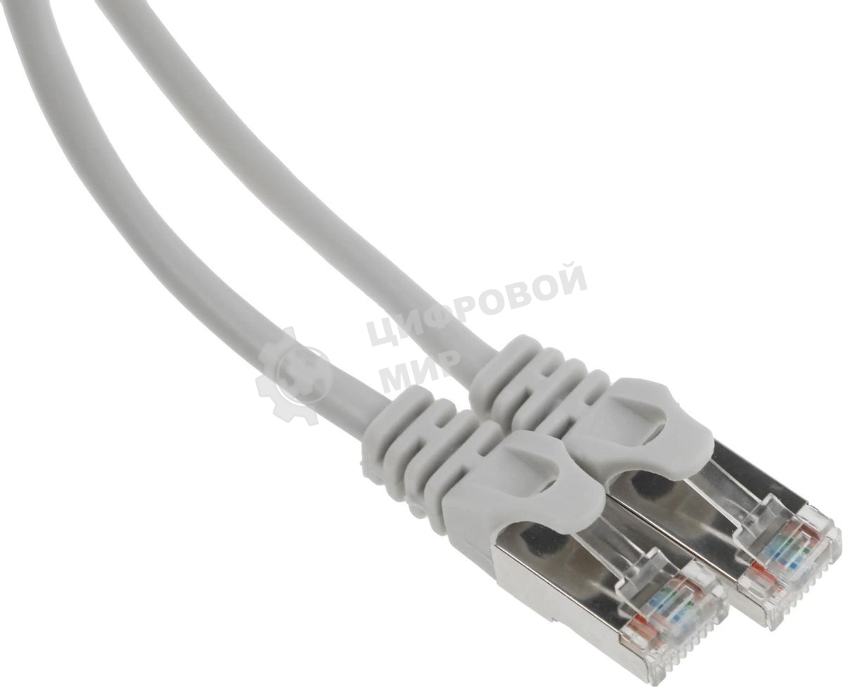 Патч-корд Premier PP22-0.5M 1000Gbит/с FTP 4 пары cat.5E CCA molded 0.5м серый RJ-45 (m)-RJ-45 (m)