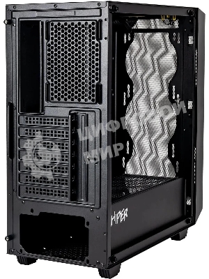 Корпус Hiper BH34-1 черный без БП ATX 5x120mm 2x140mm 2x200mm 1xUSB3.0 audio bott PSU
