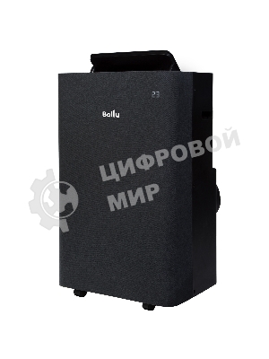 Кондиционер мобильный Ballu Velure BPAC-12 EW/N6 12000 BTU, 30 м², 50 дБ, охлаждение, осушение, черный