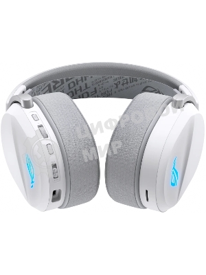 Гарнитура ASUS ROG Pelta белый, беспроводная + проводная, радиоканал, до 90 ч, подсветка, совместимость с PS5