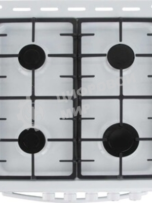 Плита газовая De Luxe 506040.01ГЭ КР белый, конфорок 4 шт, духовка 60 л, 50 см x 85 см x 60 см