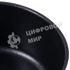 Кастрюля Maunfeld ASTRID MF24ASTR1CR из кованого алюминия со стеклянной крышкой, 24 см, 4.6 л