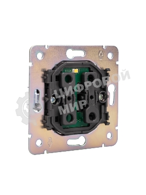 Выключатель Kranz STRONG 1 кл с подсветкой 10А с/у антрацит