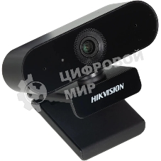 Веб-камера Hikvision DS-U02 1920x1080, 30 кадр/с, USB Type-A, микрофон, автоосвещение, универсальное крепление