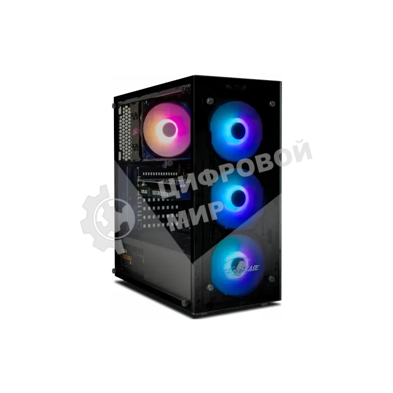 Компьютерный корпус ATX Eurocase A01 без БП 3 ARGB black