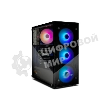 Компьютерный корпус ATX Eurocase A01 без БП 3 ARGB black