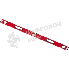 Уровень алюминиевый Matrix, фрезерованный, 3 глазка, рукоятки, 1000 мм