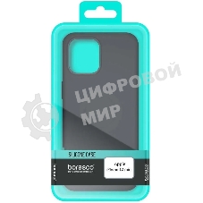 Чехол (клип-кейс) BoraSCO для Apple iPhone 12 mini черный (матовый) (39168)
