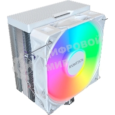 Устройство охлаждения(кулер) Montech NX400 ARGb Soc-AM5/AM4/1200/1700/1851 белый 4-pin 34.17dB Al+Cu 220W Ret (NX400ARGbWH)