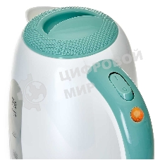 Чайник электрический DELTA DL-1106 белый с мятным 1.7 л, 2,2кВт