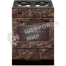 Плита комбинированная Gefest ПГЭ 6302-03 0054 коричневый, конфорок 4 газовых, духовка 55 л, 60 см x 85 см x 60 см