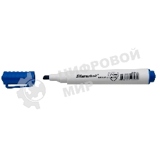 Маркер для досок Silwerhof Prime+, скошенный пишущий наконечник, 2-5мм, синий, коробка