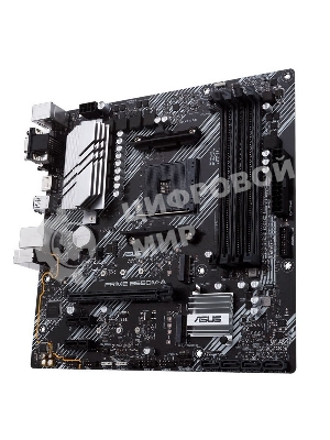 Материнская плата ASUS PRIME B550M-A, AM4, AMD B550, 4xDDR4, 4xSATA, 2xM.2, 1xPCIe 4.0 x16, 2xPCIe x1, 1xDVI-D, 1xHDMI, 1xVGA, 1x 1Gb LAN, 2xUSB 3.2 Gen 1, 2xUSB 2.0, 3x3.5 мм, 7.1, mATX