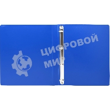 Папка на 4-х кольцах Silwerhof Eco A4, пластик, 0.5мм, синий