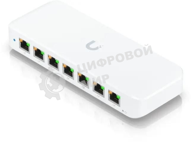 Коммутатор Ubiquiti UniFi Switch Ultra 60W PoE-коммутатор, 8х 1G RJ45, раздача 52 Вт