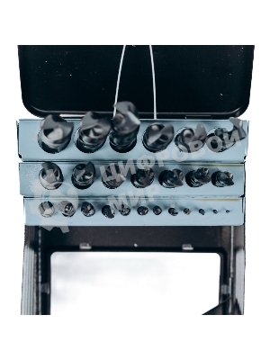 Набор сверл по металлу HSS (1-13мм, 25 шт) Deli DH-MHZ025-ED1 металлический кейс