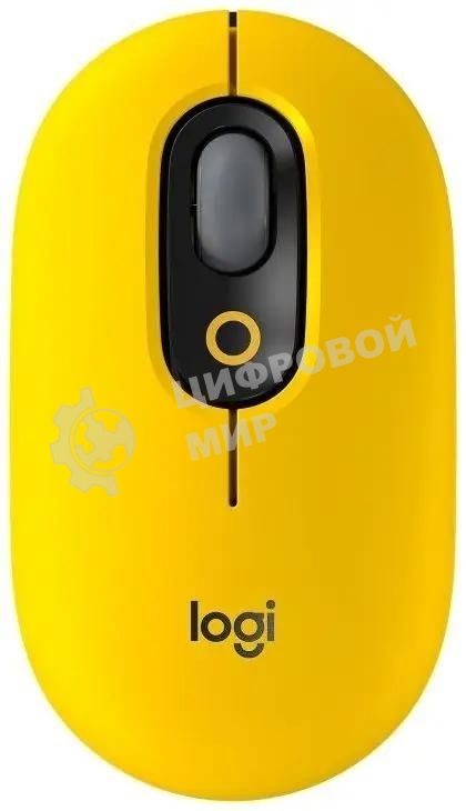 Мышь беспроводная Logitech POP Mouse желтый, 4000 dpi, Bluetooth, кнопки - 4