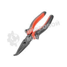Длинногубцы Matrix black nickel 180 мм, изогнутые, двухкомпонентные рукоятки