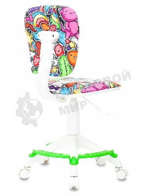 Кресло Бюрократ CH-W204/F мультиколор, ткань, 120 кг, подставка для ног