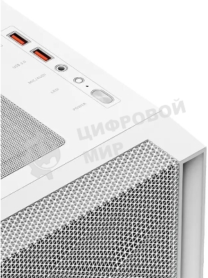 Компьютерный корпус PCCooler C3D510 WH ARGb, Tempered Glass Full Tower, White, TG, 0.7 SPCC, 3x120мм ARGb E-ATX, ATX, mATX, mITX 170/390/410мм 2x2.5