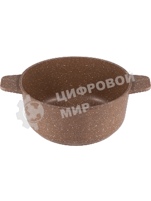 Кастрюля Maunfeld CARMEL MF24CRM01CR, 24 см, 4 л из литого алюминия со стеклянной крышкой