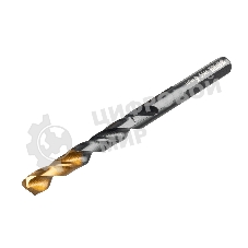 Сверло по металлу Denzel 6 мм, HSS-Tin, Golden Tip, 10 шт.