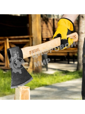 Топор Denzel 1000 г, кованый, буковое топорище