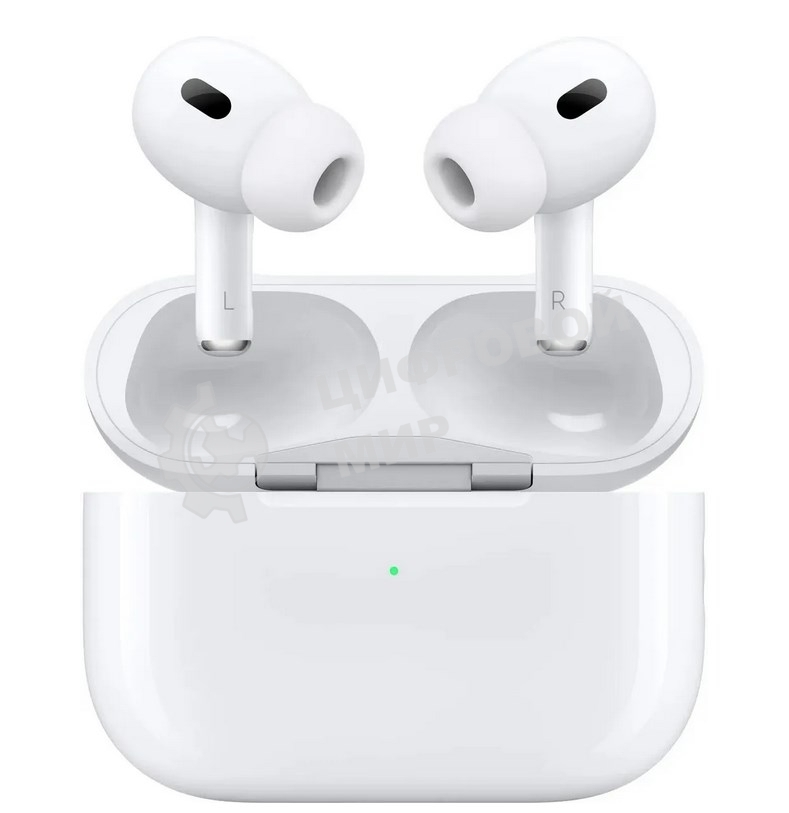 Наушники TWS Apple AirPods Pro 2 белый, вкладыши, Bluetooth, активное шумоподавление