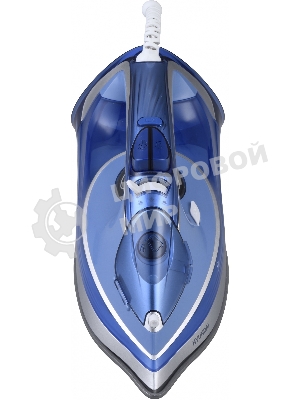 Утюг Hyundai H-SI01670 синий/золотистый, 2800 Вт, 35 г/мин, 220 г/мин, 400 мл