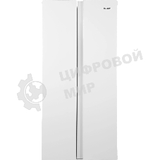 Холодильник Hyundai CS45082F белый двухкамерный 270/180л морозилка снизу, No Frost, Side by Side