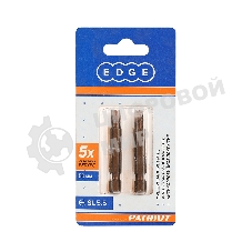 Бита EDGE by PATRIOT SL5,5, сталь S2, длина 50 мм, 2шт в блистере