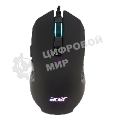 Мышь проводная Acer OMW160 черный, 6400 dpi, USB, кнопки - 8