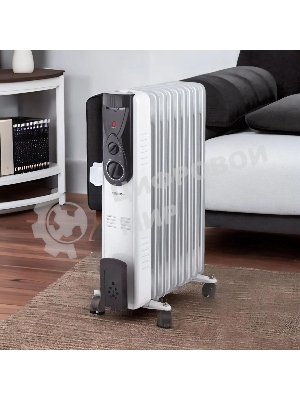 Масляный обогреватель Centek CT-6201 (9 секций) белый, 2000 Вт, 20 м2, термостат