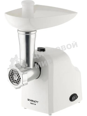 Мясорубка электрическая Scarlett SC-MG45M20 белый, 1800 Вт, 2.0 кг/мин, реверс, защита от перегрузки, насадки - 6