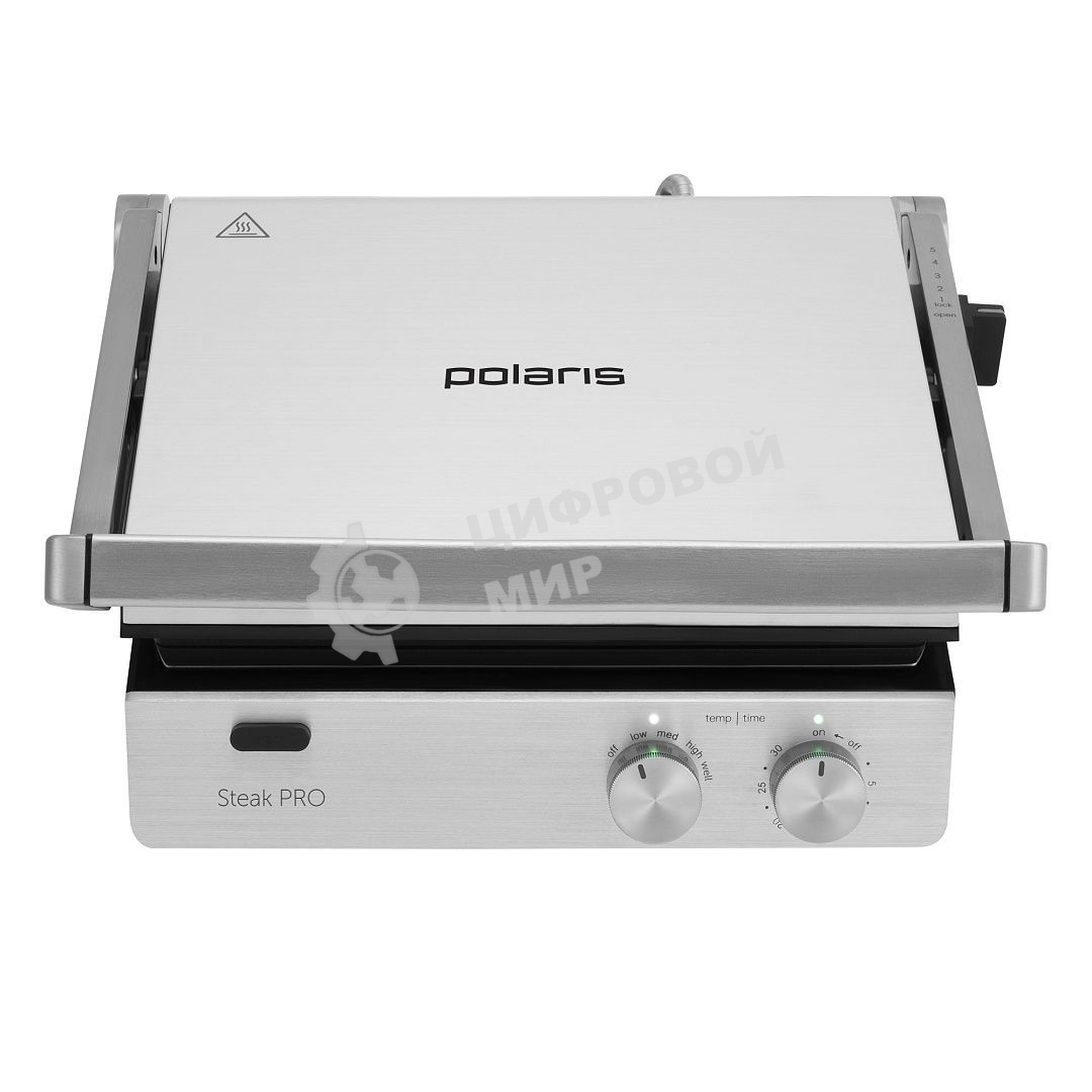 Гриль электрический Polaris PGP2803 2000Вт Серебряный