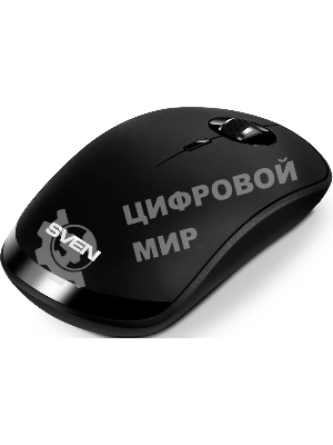 Мышь беспроводная SVEN RX-570SW черный, 1600 dpi, радиоканал, Bluetooth, USB, кнопки - 4
