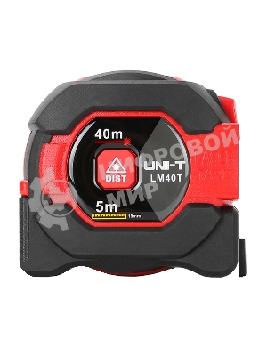 Рулетка 5 м с лазерным дальномером UNI-T LM40T до 40 метров