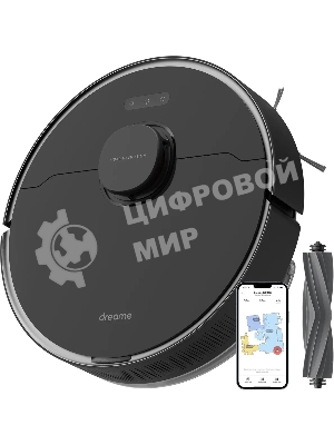 Робот-пылесос Dreame RLS6A D10S Pro черный, 46 Вт, 5200 мА·ч Li-Ion, уборка сухая/влажная, пылесборник контейнер 0.57 л