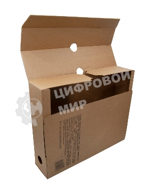 Короб архивный Silwerhof КА-75БУРЫЙ микрогофрокартон корешок 75мм, 320x255x75мм, бурый