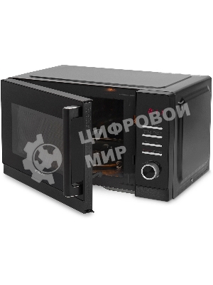 Микроволновая печь Hyundai HYM-D3012 черный, 25 л, 800 Вт, переключатели - кнопки, поворотный механизм