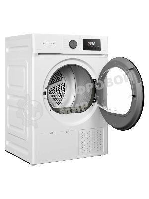 Сушильная машина Kuppersberg DM 593 W, High-Tech, загрузка 8 кг, 15 программ, тепловой насос, электронное кнопочное управление, корзина для сушки, блокировка от детей, энергоэффективность А++, белый