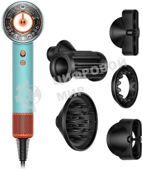 Фен Dyson Supersonic HD16 патина/топаз, 1600 Вт, компактный, ионизация