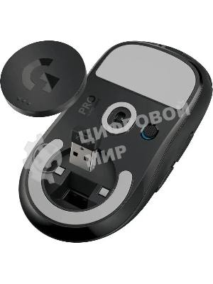 Мышь беспроводная Logitech G PRO X SUPERLIGHT черный, 25600 dpi, радиоканал, USB, кнопки - 5