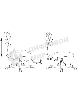 Кресло Бюрократ CH-W299 белый, сетка, 120 кг