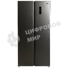 Холодильник Бирюса SBS 400 DI нержавеющая сталь двухкамерный 232/168 л морозилка слева, NoFrost, Side-by-side