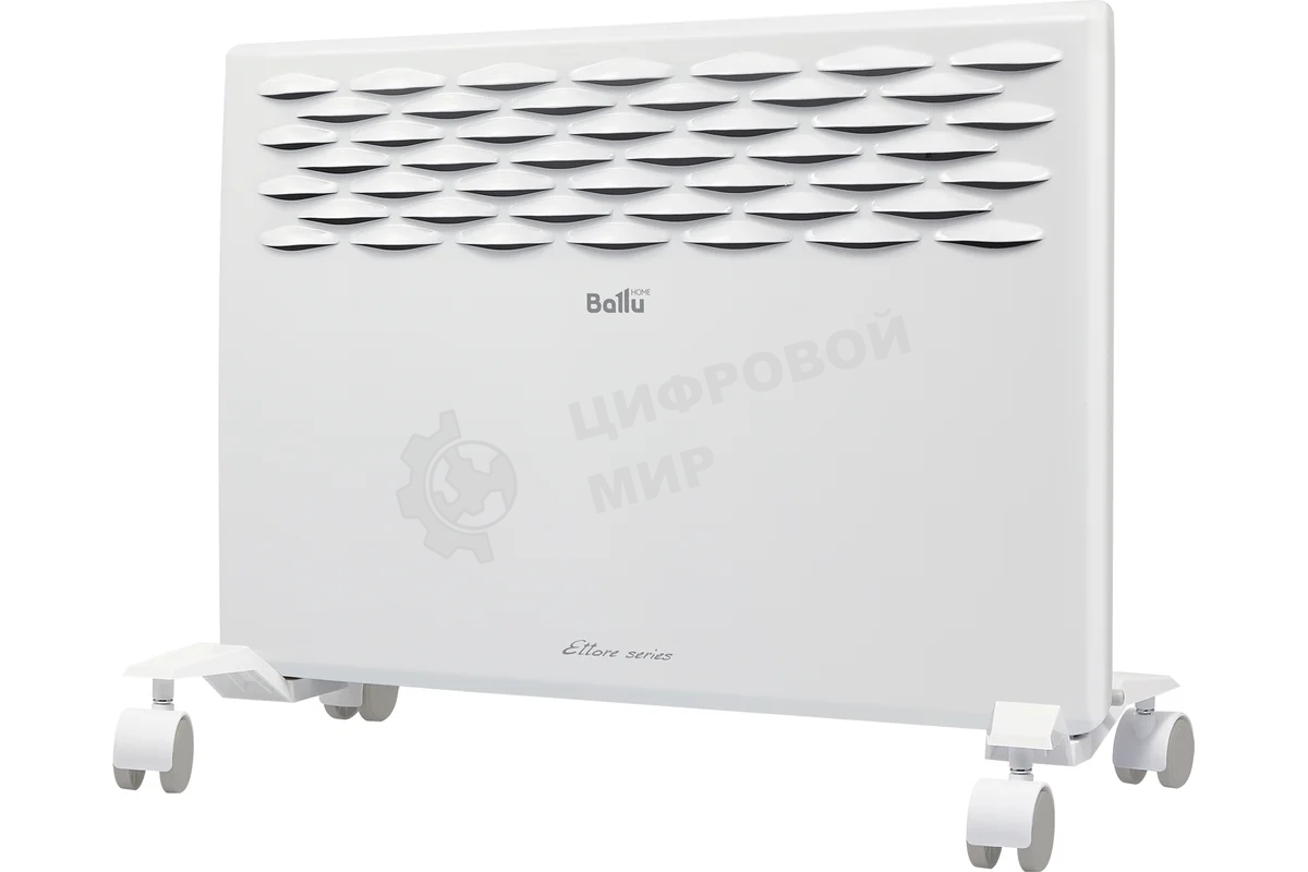 Конвектор электрический Ballu Ettore BEC/ETER-1500 белый, 1500 Вт, 20 м2, термостат, дисплей