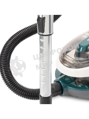 Пылесос Hyundai HYV-C3500 белый/бирюзовый, 380/2220 Вт, уборка сухая, пылесборник контейнер 2.5 л