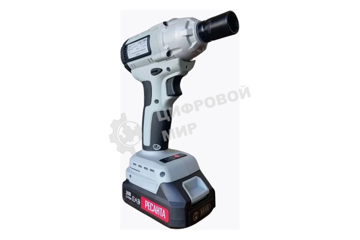 Гайковерт аккумуляторный АГ-300/20L (в комплекте 2 АКБ и ЗУ) в кейсе Ресанта